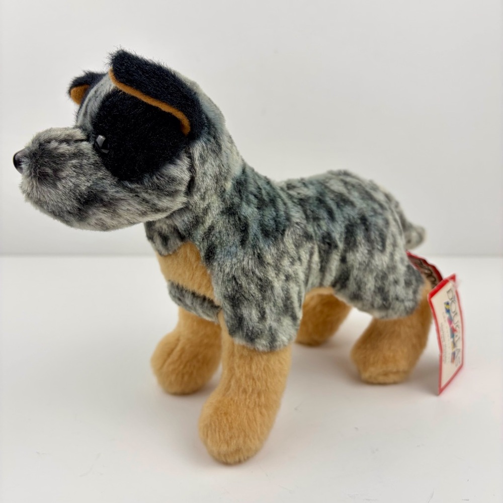 Douglas Plush Clanger Australian Cattle Dog 4051 With Tag, 8 Inch Stuffed Pup
